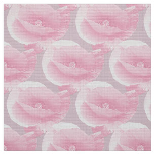 rosa Mohnblumen Stoff