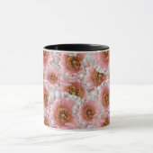 rosa Mohnblumen Tasse (Zentrum)