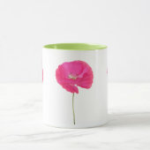 rosa Mohnblumen-Tasse Tasse (Zentrum)