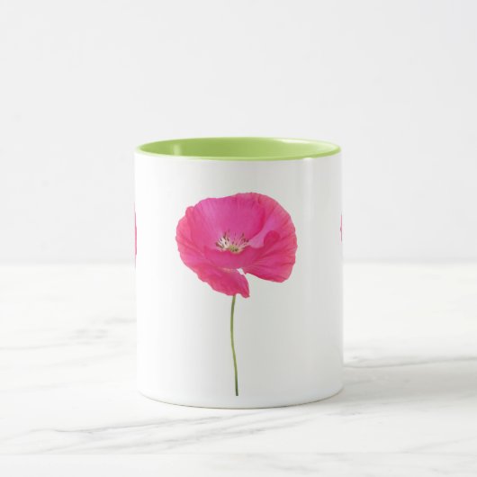 rosa Mohnblumen-Tasse Tasse (Zentrum)