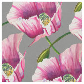 Rosa Mohnblütenkunst Blume Stoff (Nahaufnahme)