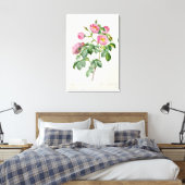 Rosa Mollissima von "Les Rose" Leinwanddruck (Insitu (Schlafzimmer))