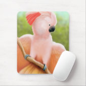 Rosa Moluccan Cockatoo Mousepad (Mit Mouse)