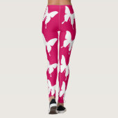 Rosa Monarchfalter Leggings (Rückseite)