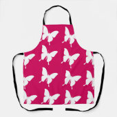 Rosa Monarchfalter-Muster Schürze (Vorderseite)