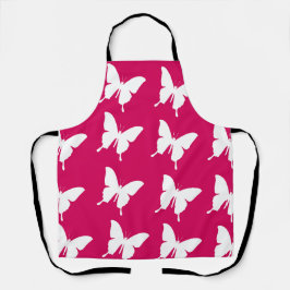 Rosa Monarchfalter-Muster Schürze