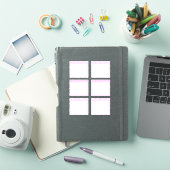 Rosa Monatskalender Aufkleber (iPad Hülle)