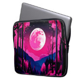 Rosa Mond Fantasy Laptopschutzhülle (Vorderseite Links)