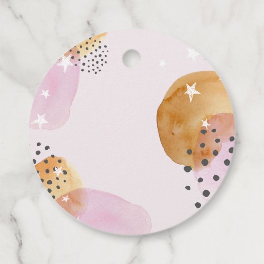Rosa Mond Geschenkanhänger (Rückseite)