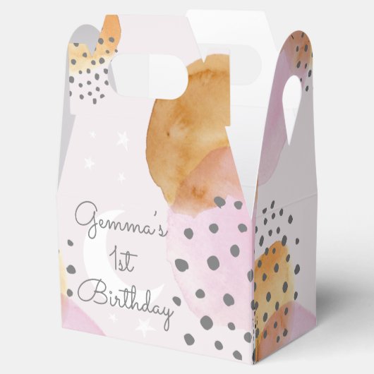 Rosa Mond Geschenkschachtel (Geöffnet)