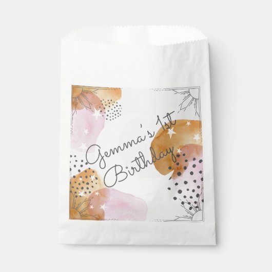 Rosa Mond Geschenktütchen (Vorderseite)