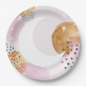 Rosa Mond Pappteller (Vorderseite)