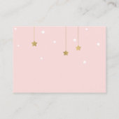 Rosa Mond und Sterne, Einladung einfügen (Rückseite)