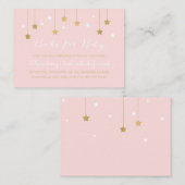 Rosa Mond und Sterne, Einladung einfügen (Vorne/Hinten)