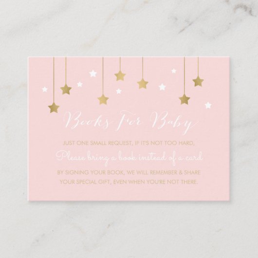 Rosa Mond und Sterne, Einladung einfügen (Vorderseite)