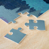 Rosa Mondphasen Landschaft Puzzle (Seite)