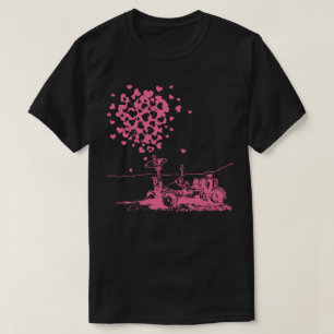 Rosa Mondrover der Liebe T-Shirt