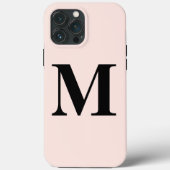 Rosa Monogram, erster Individuelle Name Klasse Case-Mate iPhone Hülle (Rückseite)