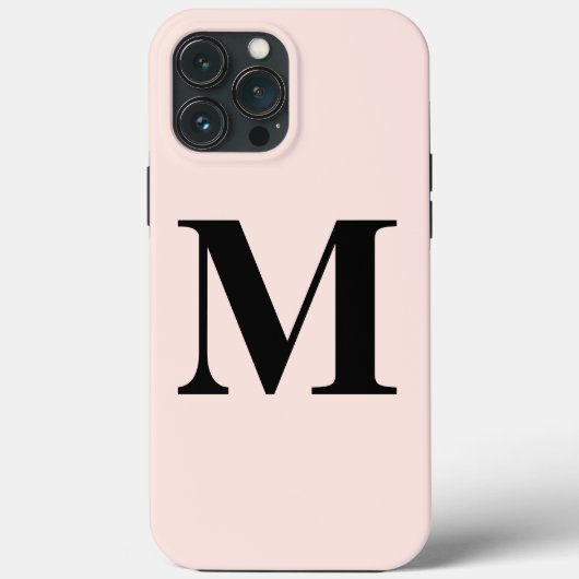 Rosa Monogram, erster Individuelle Name Klasse Case-Mate iPhone Hülle (Rückseite)
