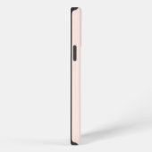 Rosa Monogram, erster Individuelle Name Klasse iPhone Hülle (Rechte Seite)