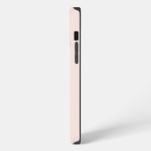 Rosa Monogram, erster Individuelle Name Klasse iPhone Hülle (Linke Seite)
