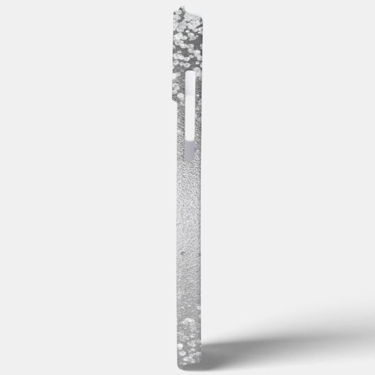 Rosa Monogram Glitzern Augen Case-Mate iPhone Hülle (Rückseite / Links)