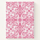 Rosa Monogram Sheashell Coral Elegant Chic Notizblock (Rückseite)