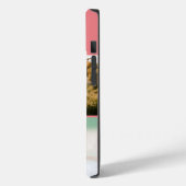 Rosa Monogramm 3-Foto-Collage Case-Mate iPhone Hülle (Rückseite / Links)