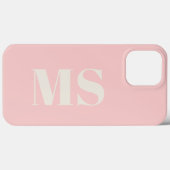 Rosa Monogramm Anfangsbuchstabe Case-Mate iPhone Hülle (Rückseite (Horizontal))