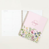Rosa Monogramm Blumen Planer (Anzeige)