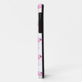 Rosa Monogramm der Flamingo-| Case-Mate iPhone Hülle (Hinten/Links)