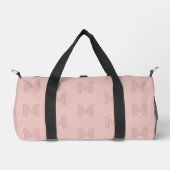 Rosa Monogramm einfache moderne Frauen Duffle Bag (Vorderseite)