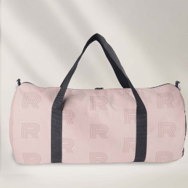Rosa Monogramm einfache moderne Frauen Duffle Bag
