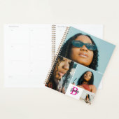 Rosa Monogramm Fügen Sie Ihre eigene benutzerdefin Planer (Anzeige)