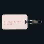 Rosa-Monogramm Gepäckanhänger<br><div class="desc">Dieser elegante Beige Creme Monogram Gepäckanhänger ist das perfekte Weihnachtsgeschenk! Ob Sie nach Ideen für Weihnachtsgeschenke für Frauen suchen, oder einzigartige Ideen für ein Coworker-Weihnachtsgeschenk für Frauen, dieser Tag verbindet Eleganz und Praxisnähe. Ideal für diejenigen, die Weihnachtsgeschenke suchen, um Reisen zu erleichtern, ist es auch perfekt für Weihnachtsgeschenke Ideen für...</div>