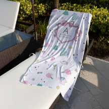 Rosa Monogramm-Geschenk für Pickleball Damen