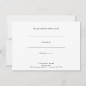 Rosa Monogramm-IMITATE Silberstreifen-Geschenkguts (Rückseite)