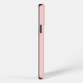Rosa Monogramm-Initialen mit elegantem Rosa iPhone Hülle (Rechte Seite)