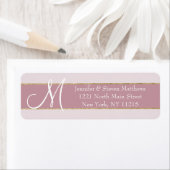 Rosa Monogramm-Initialname für die Rose mit Goldst (Insitu)