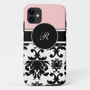 Rosa Monogramm iPhone 5 Hüllen repariert