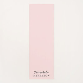 Rosa Monogramm Moderne Minimale Feminine Kunst Yogamatte