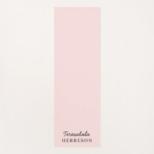 Rosa Monogramm Moderne Minimale Feminine Kunst Yogamatte