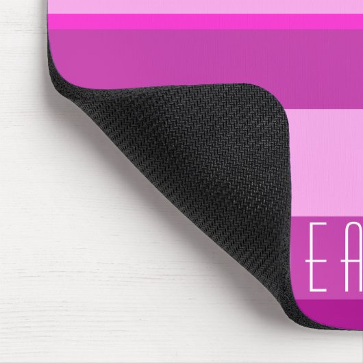 Rosa Monogramm Mousepad (Ecke)