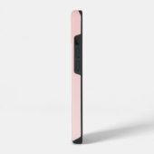 Rosa Monogramm-Name mit individuellem Design iPhone Hülle (Linke Seite)