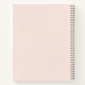 Rosa Monogramm personalisiertes Quiet Luxury Notizblock (Rückseite)