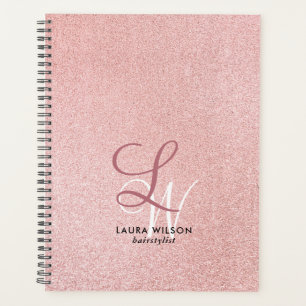 Rosa Monogramm - Terminkalender Planer