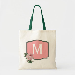 Rosa Monogramm Tragetasche