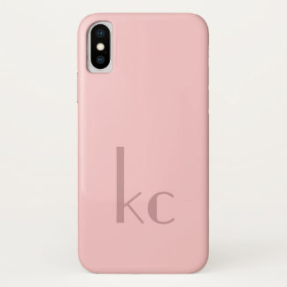Rosa Monogramm-Typografie Case-Mate iPhone Hülle