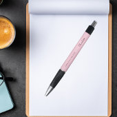 Rosa-Monogrammnamenskript Kugelschreiber