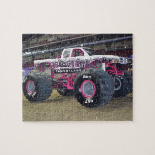 Rosa Monstertruck Puzzle